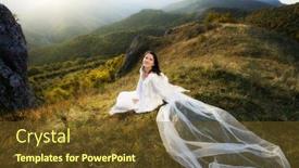  Presentation with japan beautiful landscape mountain fuji - Beautiful slides featuring beautiful bride posing in high mountain landscape backdrop and a tawny brown colored foreground