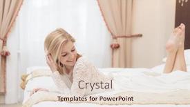  Presentation with elegant wedding - Audience pleasing slide deck consisting of wedding dress in elegant hotel backdrop and a lemonade colored foreground