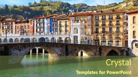  Presentation with architecture old - PPT theme consisting of beautiful-bridge-was-built background and a tawny brown colored foreground