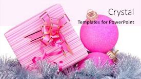  Presentation with bright white - Theme having beautiful-bright-gift-and-christmas background and a lavender colored foreground