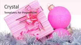  Presentation with bright white - Cool new PPT theme with beautiful bright gift and christmas backdrop and a lemonade colored foreground