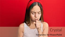  Presentation with health care - Colorful presentation theme enhanced with beautiful-brunette-little-girl-wearing backdrop and a coral colored foreground
