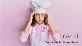  Presentation with professional - Slide set having beautiful-brunette-little-girl-wearing background and a lemonade colored foreground