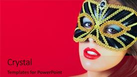  Presentation with red gold black - Audience pleasing PPT layouts consisting of isolated blackboard with periodic table vanadium chemistry backdrop and a gray colored foreground