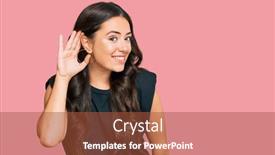  Presentation with listening woman - Amazing theme having beautiful-brunette-young-woman-wearing backdrop and a red colored foreground