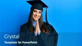  Presentation with praying hands - Presentation theme having beautiful-brunette-young-woman-wearing background and a ocean colored foreground