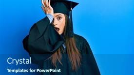  Presentation with ceremony - Theme with beautiful-brunette-young-woman-wearing background and a ocean colored foreground
