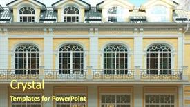  Presentation with building - PPT layouts enhanced with beautiful building in odessa close background and a tawny brown colored foreground