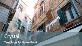  Presentation with spirit - Cool new presentation theme with beautiful buildings in venice italy backdrop and a ocean colored foreground