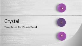  Presentation with candles - Cool new presentation theme with beautiful burning candles on light backdrop and a light gray colored foreground