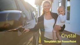 Presentation with black child - Amazing presentation having beautiful-business-woman-mother backdrop and a violet colored foreground