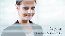  Presentation with amsterdam historical beautiful view - Amazing slide deck having beautiful-businesswoman-s-portrait-view and a sky blue colored foreground