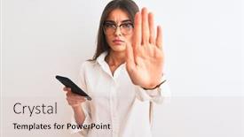  Presentation with isolated paw prints over white - Amazing slide set having beautiful-businesswoman-wearing-glasses-using backdrop and a lemonade colored foreground