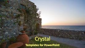  Presentation with byzantine - Audience pleasing slide deck consisting of beautiful-byzantine-castle-town backdrop and a tawny brown colored foreground