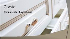  Presentation with cabinet - Colorful slide deck enhanced with beautiful cabinet with drawers in a modern room backdrop and a light gray colored foreground