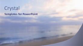  Presentation with calm sea - PPT layouts with beautiful calm sea in the morning blurred background and a sky blue colored foreground