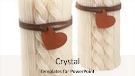  Presentation with white candles - Cool new presentation theme with beautiful candles isolated on white backdrop and a lemonade colored foreground