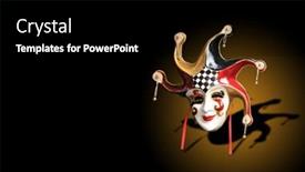  Presentation with carnival - Slide deck consisting of beautiful-carnival-mask-from-venice background and a black colored foreground