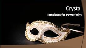  Presentation with carnival - PPT layouts consisting of beautiful carnival mask isolated background and a black colored foreground