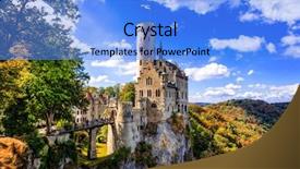  Presentation with castle - Amazing slide set having beautiful casles of germany- impressive backdrop and a light blue colored foreground