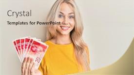  Presentation with israel - PPT layouts featuring beautiful-caucasian-blonde-girl-holding background and a lemonade colored foreground