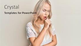  Presentation with health care - Audience pleasing slide deck consisting of beautiful-caucasian-blonde-girl-wearing backdrop and a soft green colored foreground