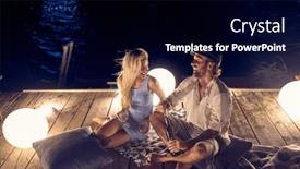  Presentation with romantic - Theme featuring beautiful-caucasian-couple-having background and a  colored foreground