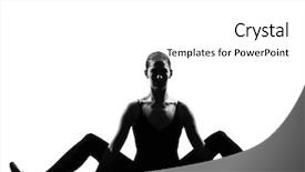  Presentation with tall - Presentation design having beautiful caucasian tall woman ballet dancer full length on studio isolated white background background and a white colored foreground