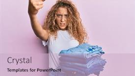  Presentation with anger - Slide set with beautiful-caucasian-teenager-girl-holding background and a lemonade colored foreground