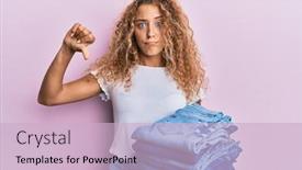  Presentation with negative - Presentation consisting of beautiful-caucasian-teenager-girl-holding background and a lemonade colored foreground