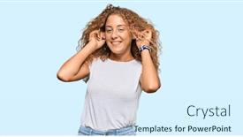  Presentation with tshirt - Amazing presentation design having beautiful-caucasian-teenager-girl-wearing backdrop and a sky blue colored foreground