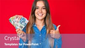  Presentation with australian - Amazing theme having beautiful-caucasian-woman-holding-australian backdrop and a teal colored foreground