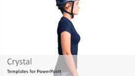  Presentation with bike - Slide deck consisting of beautiful-caucasian-woman-wearing-bike background and a white colored foreground