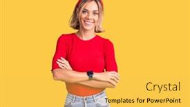 Presentation with clothes - Amazing presentation design having beautiful-caucasian-woman-wearing-casual backdrop and a  colored foreground