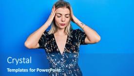  Presentation with elegant party - Slide set enhanced with beautiful-caucasian-woman-wearing-elegant background and a  colored foreground