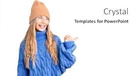  Presentation with hair - Slides consisting of beautiful-caucasian-woman-with-blonde background and a white colored foreground