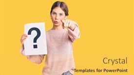  Presentation with hair - Audience pleasing slide set consisting of beautiful-caucasian-woman-with-blonde backdrop and a yellow colored foreground