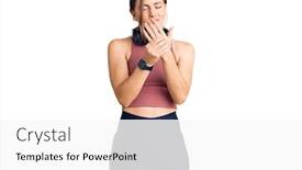  Presentation with arthritis - Slides with beautiful-caucasian-young-woman-wearing background and a white colored foreground