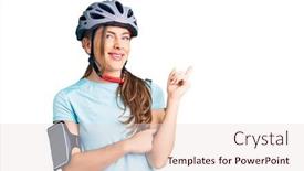  Presentation with babbling brook beautiful reflections - Cool new theme with beautiful-caucasian-young-woman-wearing backdrop and a lemonade colored foreground