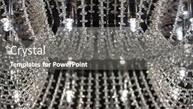  Presentation with silver abstract - Slide set enhanced with beautiful chandelier abstract silver background background and a gray colored foreground