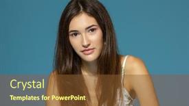  Presentation with teen girl - Cool new presentation with beautiful-cheerful-teen-girl-looking backdrop and a tawny brown colored foreground