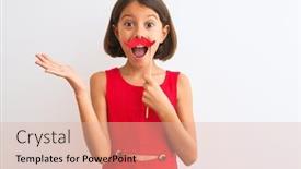  Presentation with holding hands - Slide deck having beautiful-child-girl-holding-fanny background and a lemonade colored foreground