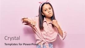  Presentation with violence child - Audience pleasing slide deck consisting of beautiful-child-girl-wearing-casual backdrop and a lemonade colored foreground