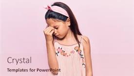  Presentation with frustration - Slide set consisting of beautiful-child-girl-wearing-casual background and a lemonade colored foreground