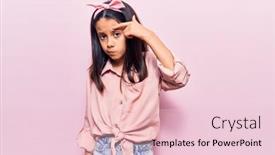  Presentation with skin infection - PPT theme having beautiful-child-girl-wearing-casual background and a lemonade colored foreground