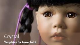  Presentation with doll - Slide set enhanced with  background and a  colored foreground