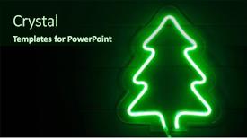  Presentation with neon - Audience pleasing PPT layouts consisting of beautiful-christmas-background-with-neon backdrop and a forest green colored foreground