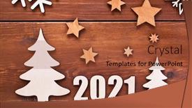  Presentation with 2021 - Theme featuring beautiful-christmas-background background and a red colored foreground