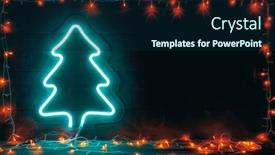  Presentation with christmas lights - Cool new slides with beautiful-christmas-background backdrop and a navy blue colored foreground