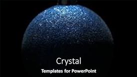  Presentation with christmas black - Presentation theme featuring beautiful christmas ball on black background background and a black colored foreground